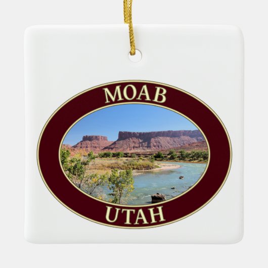Colorado in Moab, Utah Keramisch Ornament (Voorkant)