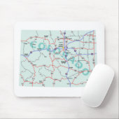 Colorado Interstate Kaart Mousepad Muismat (Met muis)