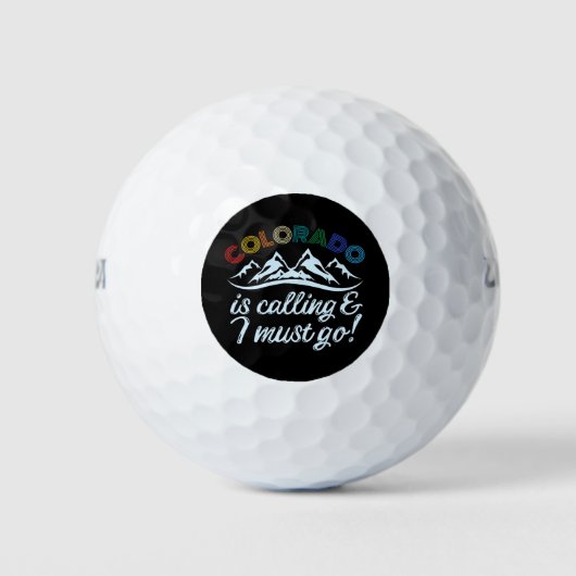 Colorado Is Calling & I Must Go Golfballen (Voorkant)