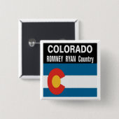 COLORADO is Romney Ryan Country Button (Voorkant /achterkant)