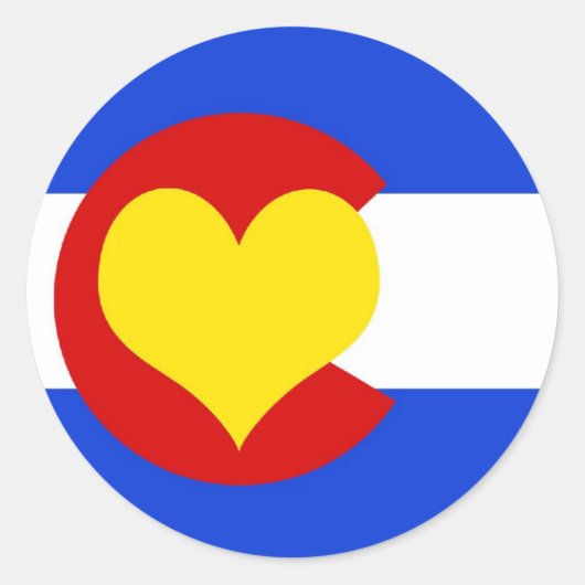 Colorado is voor liefhebbers ronde sticker (Voorkant)