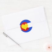Colorado is voor liefhebbers ronde sticker (Envelop)