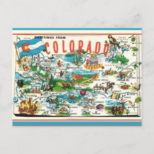 Colorado Kaart Briefkaart