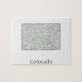 Colorado-kaart Legpuzzel (Horizontaal)