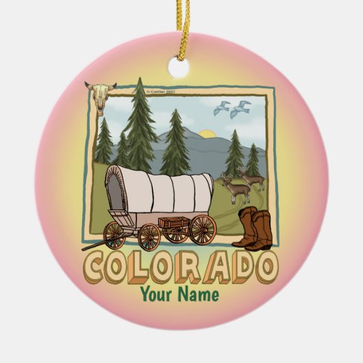 Colorado Keramisch Ornament (Voorkant)