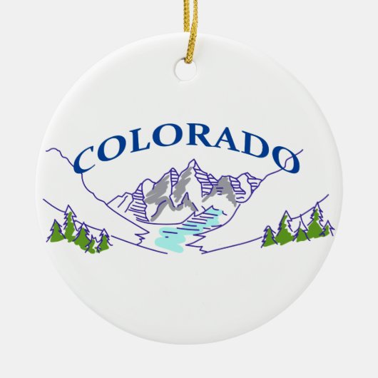 Colorado Keramisch Ornament (Voorkant)