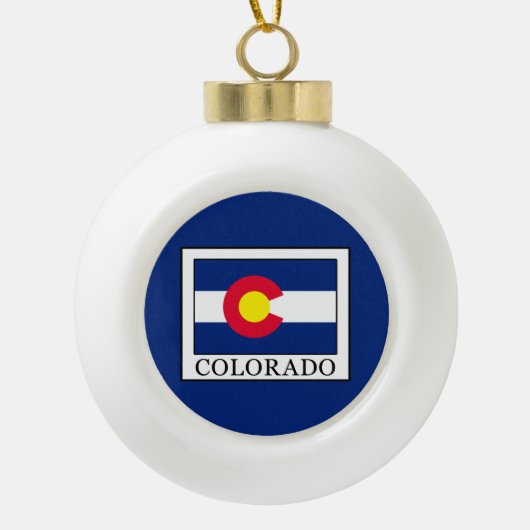 Colorado Keramische Bal Ornament (Voorkant)