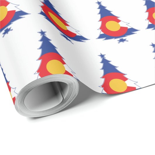 Colorado kerstboom cadeaupapier (Rol Hoek)