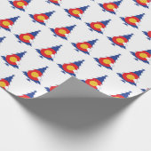 Colorado kerstboom cadeaupapier (Hoek)