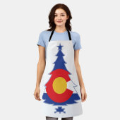 Colorado kerstboom schort (Gedragen)