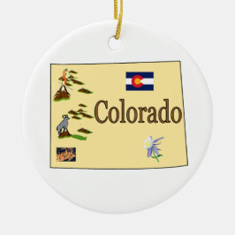 Colorado kerstboomversiering keramisch ornament