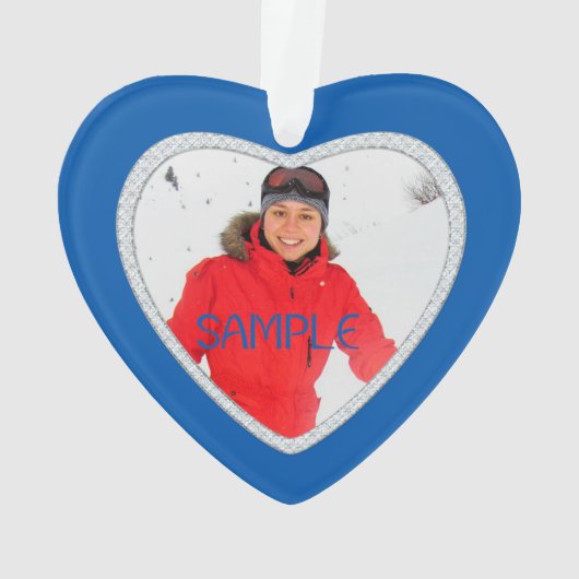 Colorado-kerstsnowflake-fotosjabloon Ornament (achterkant)