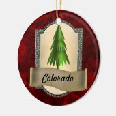 Colorado kerstversiering keramisch ornament (Links)