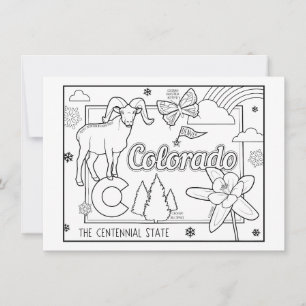 colorado kleur mij collage kaart