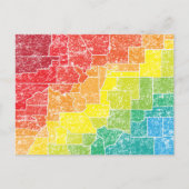 colorado kleurprovincies briefkaart (Voorkant)