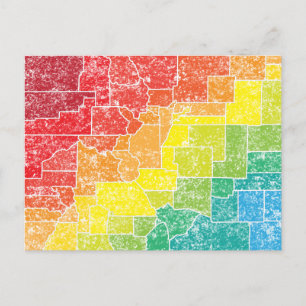 colorado kleurprovincies briefkaart