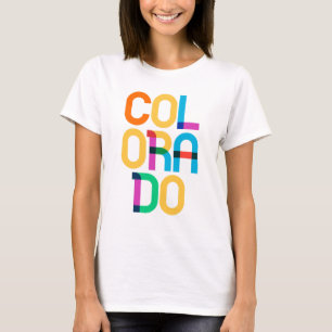 Colorado  kleurrijke 80s Pop art type T-shirt