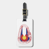 Colorado Klim Carabiner Bagagelabel (Voorkant verticaal)