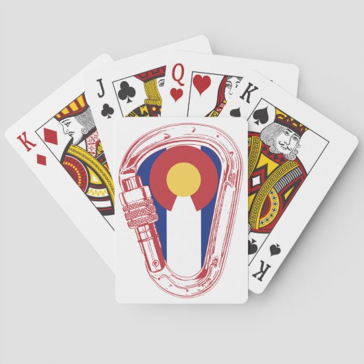 Colorado Klim Carabiner Pokerkaarten (Achterkant)