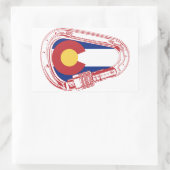 Colorado Klim Carabiner Rechthoekige Sticker (Tas)