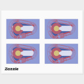 Colorado Klim Carabiner Rechthoekige Sticker (Vel)