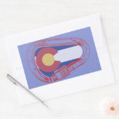 Colorado Klim Carabiner Rechthoekige Sticker (Envelop)