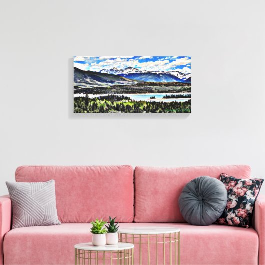 Colorado Lake Canvas Afdruk (Insitu (Woonkamer))