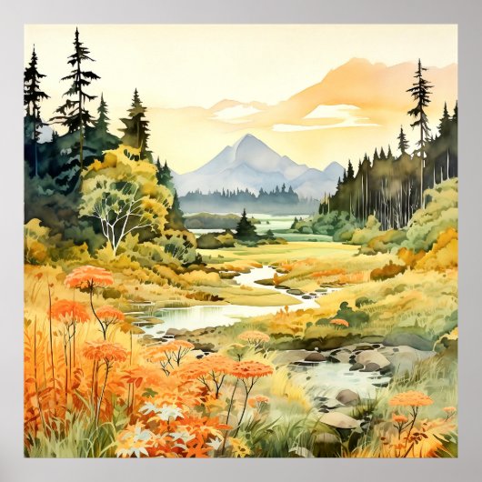 Colorado Landscape Art Poster (Voorkant)