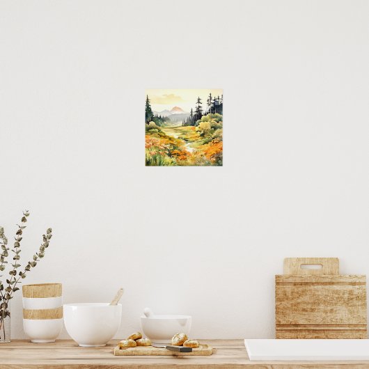 Colorado Landscape Art Poster (Keuken)