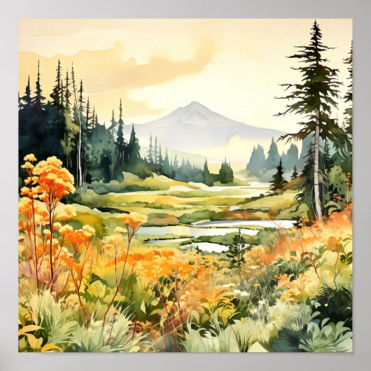Colorado Landscape Art Poster (Voorkant)