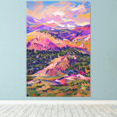 Colorado Landscape Painting Impressionisme Canvas Afdruk (Insitu (Houten vloer))