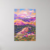 Colorado Landscape Painting Impressionisme Canvas Afdruk (Voorkant)