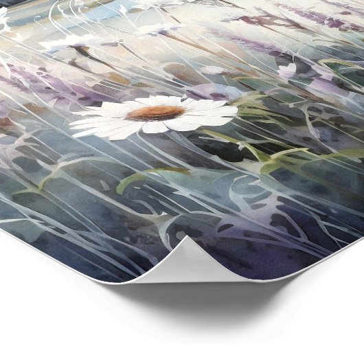 Colorado Landschap Zachte Kleuren Art Poster (Hoek)