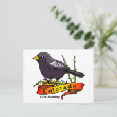 Colorado Lark Bunting Briefkaart (Staand voorkant)