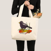 Colorado Lark Bunting Grote Tote Bag (Voorkant (product))