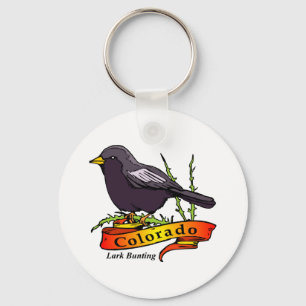 Colorado Lark Bunting Sleutelhanger