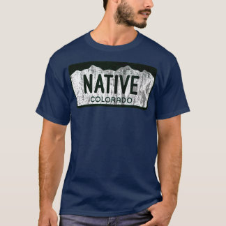 Colorado Licence Bord Colorado Native Distress T-shirt