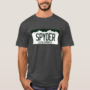 Colorado Licence Bord: Kan Spyder zijn T-shirt