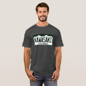 Colorado Licence Bord: Kawasaki T-shirt (Voorkant volledig)