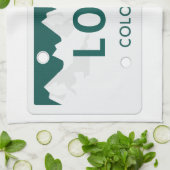 Colorado Licence Bord Theedoek (Gevouwen)