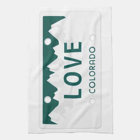 Colorado Licence Bord Theedoek (Verticaal)