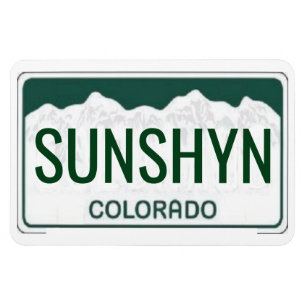 Colorado License Bord Flexible Magneet