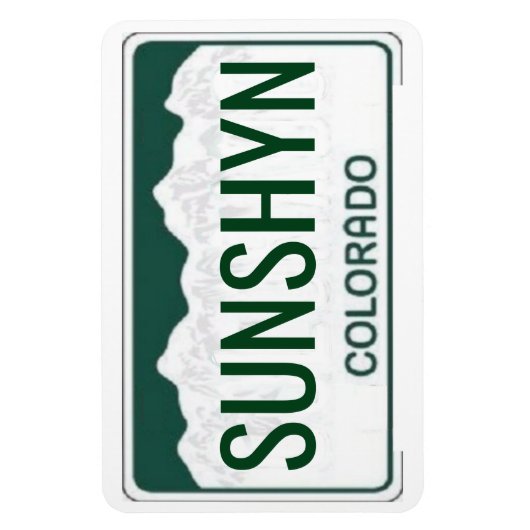 Colorado License Bord Flexible Magneet (Verticaal)