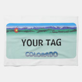 Colorado License Bord - Modern Theedoek (Horizontaal)