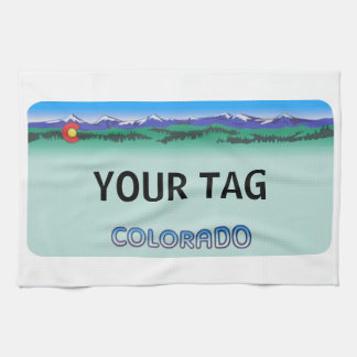 Colorado License Bord - Modern Theedoek