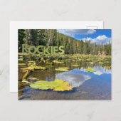 Colorado Lily Pad Rocky Mountains Lake Briefkaart (Voorkant / Achterkant)