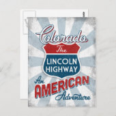 Colorado Lincoln Highway  America Briefkaart (Voorkant / Achterkant)