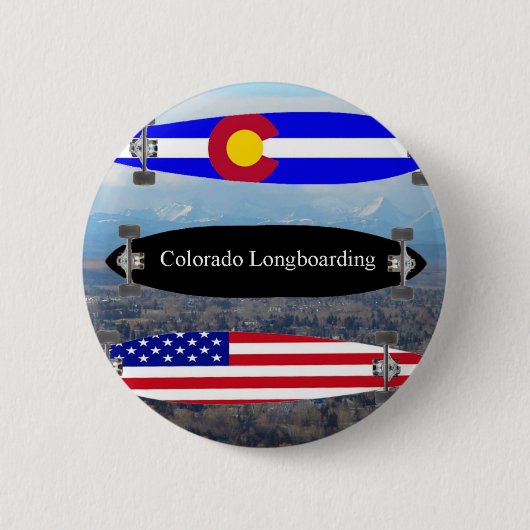 Colorado Longboarding Ronde Button 5,7 Cm (Voorkant)