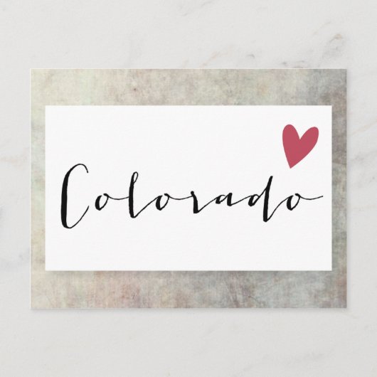 Colorado Love Briefkaart (Voorkant)