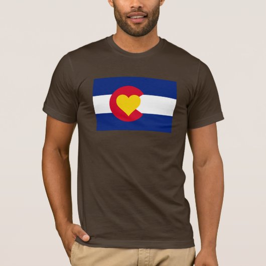 Colorado Love Flag t-shirt (Voorkant)